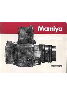 Mamiya RB 67 Pro SD manual. Camera Instructions.